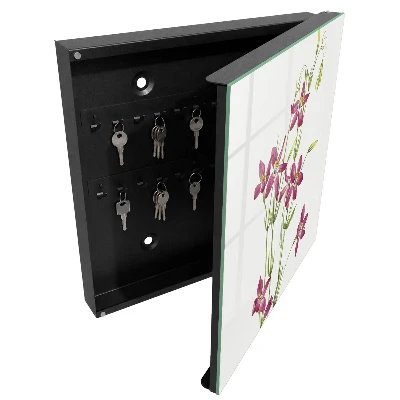 Snygga nyckelskåp Rosa blommor