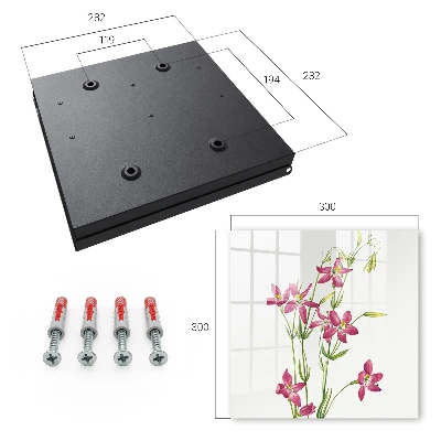 Snygga nyckelskåp Rosa blommor