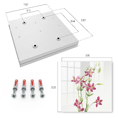 Snygga nyckelskåp Rosa blommor