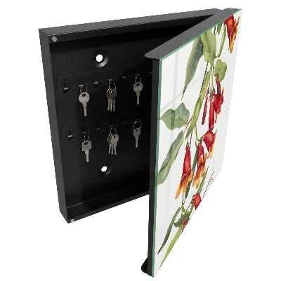 Nyckelskåp Röda blommor