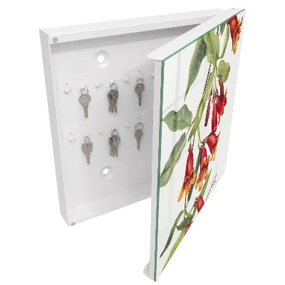 Nyckelskåp Röda blommor
