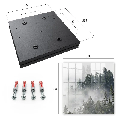 Nyckelskåp Dimmig skog
