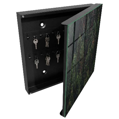 Nyckelskåp i motivet grön skog