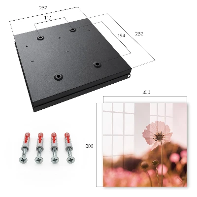 Nyckelbox med blommigt motiv