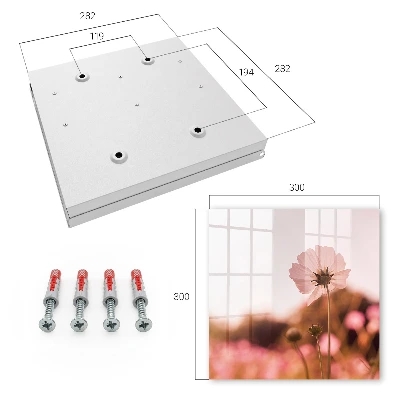 Nyckelbox med blommigt motiv