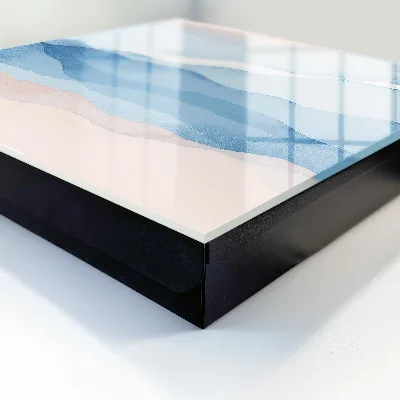 Nyckelbox med motiv av avkopplande vågor