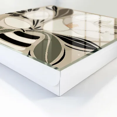 Nyckelbox i blommig minimalism