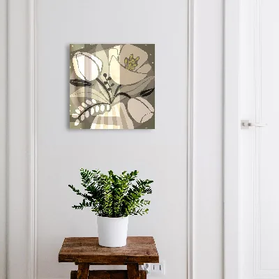 Snygga nyckelskåp Beigea blommor