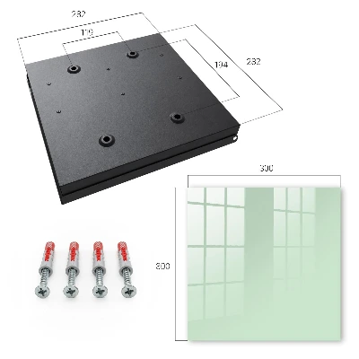 Nyckelskåp i mintgrön färg