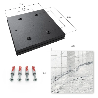 Nyckelskåp med stenmönster