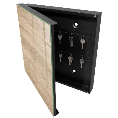 Nyckelbox med trästruktur