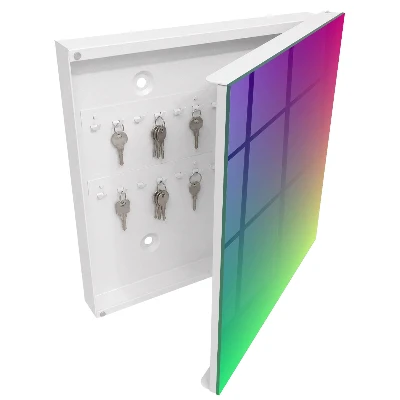 Snygga nyckelskåp Färgglad gradient