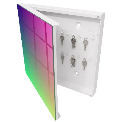 Snygga nyckelskåp Färgglad gradient