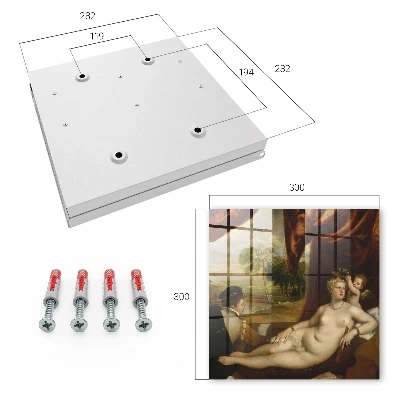 Nyckelskåp Tizian Venus och lutspelaren