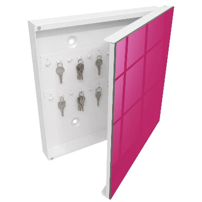 Nyckelskåp intensivt rosa
