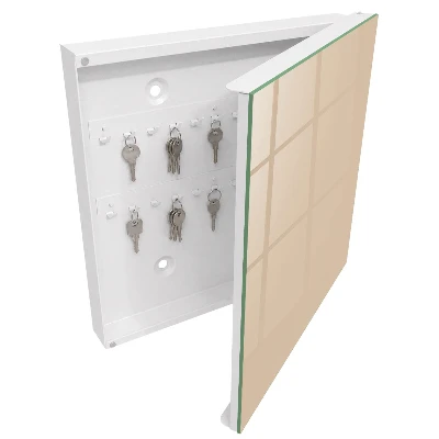 Nyckelbox beige och orange