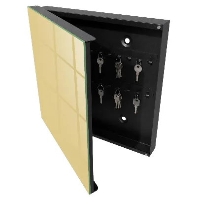 Nyckelbox Beige-gul