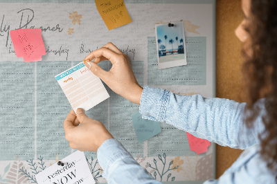 Korkbräda för barn Blommigt schema