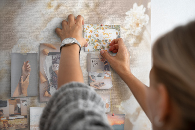 Korkbräda för barn Små vita blommor