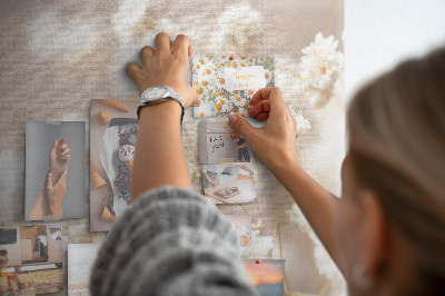 Korkbräda för barn Små vita blommor