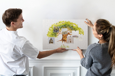 Korkbräda för barn Släktträd