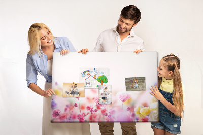 Korkbräda för barn Blommor på ängen