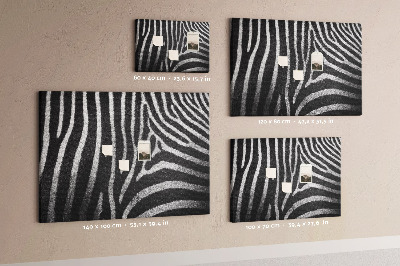 Anslagstavla Zebra mönster