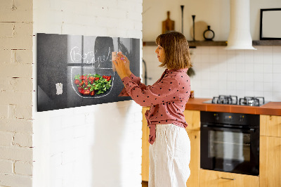 Magnetická tabuľa na magnetky Inskription bon appetit