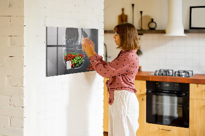 Magnetická tabuľa na magnetky Inskription bon appetit