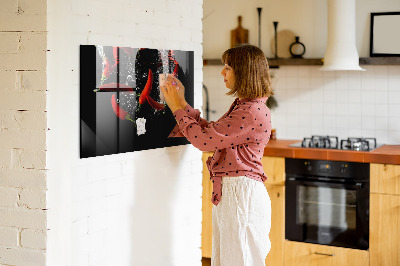 Magnetická tabuľa na magnetky Paprika i vatten