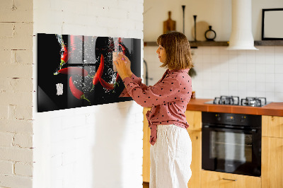 Magnetická tabuľa na magnetky Paprika i vatten