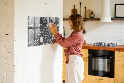 Magnettavla för köket Målad pizza