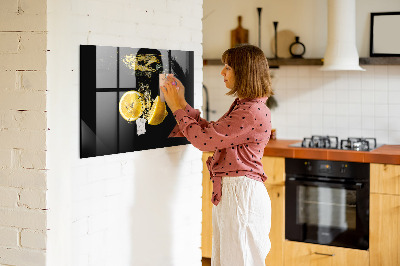 Magnettavla för köket Citroner