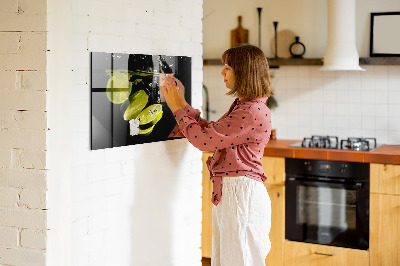 Magnettavla för köket Limefrukter