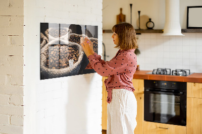 Magnetisk väggskiva Kaffepåsar