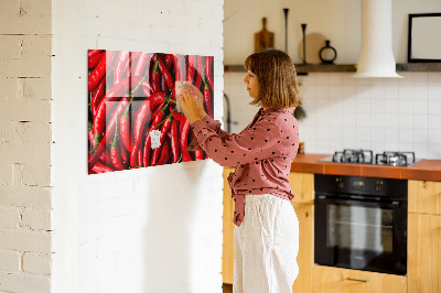 Magnettavla för köket Het paprika