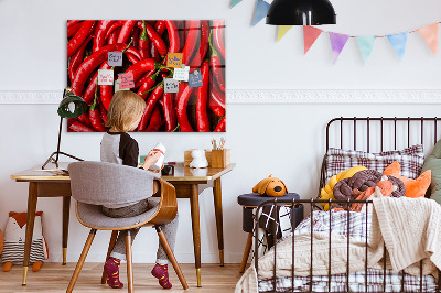 Magnettavla för köket Het paprika