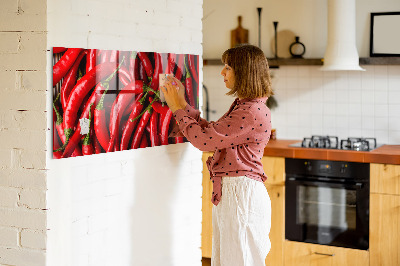 Magnettavla för köket Het paprika