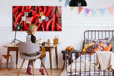 Magnettavla för köket Het paprika