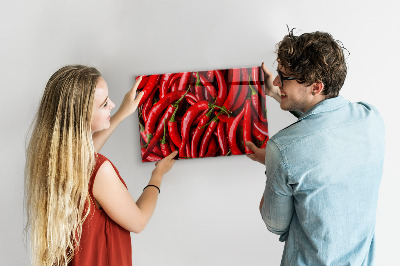 Magnettavla för köket Het paprika