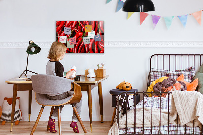 Magnettavla för köket Het paprika