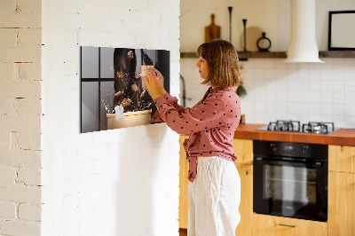 Magnettavla för köket Varmt kaffe