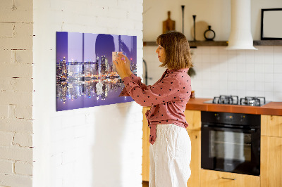 Magnetická tabuľa na stenu New York på natten