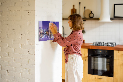 Magnetická tabuľa na stenu New York på natten