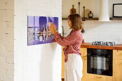 Magnetická tabuľa na stenu New York på natten