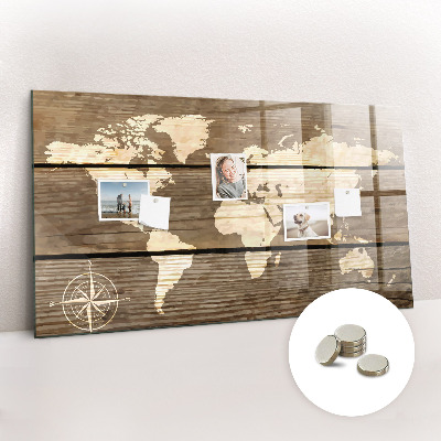 Magnetická tabuľa na stenu Ombord världskarta