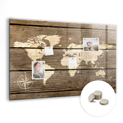 Magnetická tabuľa na stenu Ombord världskarta