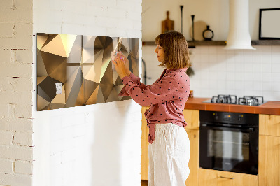 Magnetická tabuľa do kuchyne Abstrakta trianglar