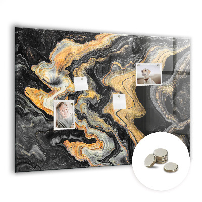 Dekorativ magnettavla Gyllene marmor