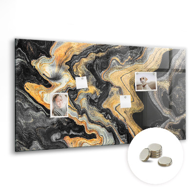 Dekorativ magnettavla Gyllene marmor